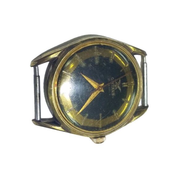 Vintage Gintars 21 Jewels Gold Filled Swiss Watch Metin Yildiz For Parts Repair - Picture 9 of 12
